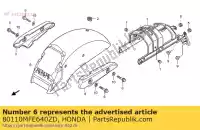 80110MFE640ZD, Honda, jeu d'ailes, rr. (wl) * type2 * (type2) honda vt 750 2007, Nouveau