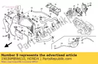 19030MBW610, Honda, moteur assy., ventilateur honda cbr  f cbr600f 600 , Nouveau