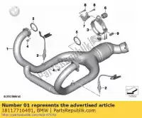 18117716481, BMW, exhaust manifold bmw  1200 2010 2011 2012 2013, New