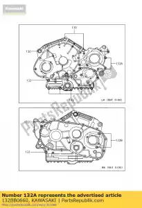 Kawasaki 132BB0660 bout, 6x60 - Onderkant