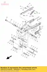 Aqui você pode pedir o arbusto 1 em Yamaha , com o número da peça 5VK221230000: