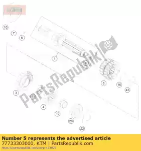 ktm 77733303000 ingranaggio scorrevole 3./4.g z = 17/19 - Il fondo