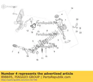 Piaggio Group 898695 plug - Onderkant