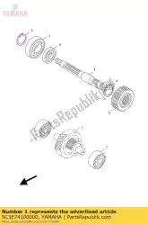 Tutaj możesz zamówić g?ówna o? Komp. Od Yamaha , z numerem części 5C3E74100000: