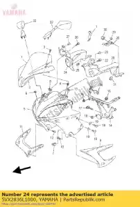 yamaha 5VX2836L1000 painel, interno 2 - Lado inferior