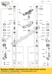 kawasaki 670B3032 'o' ring,32mm g - Bottom side