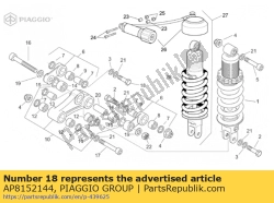 Aprilia AP8152144, Vis hexagonale m10x38, OEM: Aprilia AP8152144