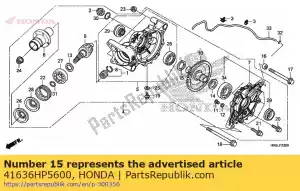 honda 41636HP5600 cale f, couronne dentée (0,75) - La partie au fond