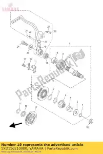 yamaha 5XD156210000 chefe chute manivela - Lado inferior