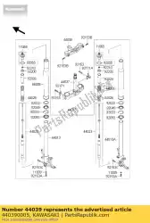 Here you can order the holder-fork upper zx1000-c1h from Kawasaki, with part number 440390005: