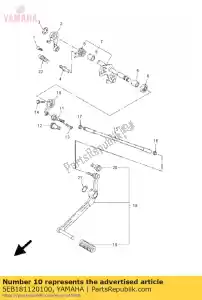 yamaha 5EB181120100 brazo, cambio - Lado inferior