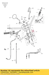 triumph T2042559 giogo superiore riser - Il fondo