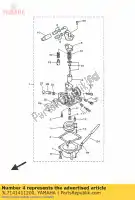 3L7141411200, Yamaha, bico, principal (e-2) yamaha  pw 50 1988 1991 1993 1994 1995 1996 1997 1998 1999 2000 2001 2002 2003 2004 2005 2006 2007 2008 2009 2010 2011 2013 2014 2015 2016 2017 2018 2019 2020 2021, Novo