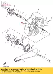 Qui puoi ordinare ruota fusa, posteriore da Yamaha , con numero parte 2CR2533800P0: