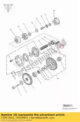 Here you can order the screw, cap/hd, m6x1x12, enc, raw from Triumph, with part number T3051062: