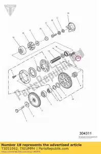 triumph T3051062 vite, tappo / hd, m6x1x12, enc, grezzo - Il fondo