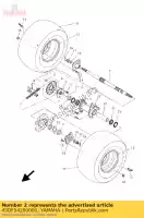 43DF54200000, Yamaha, montagem da roda dentada yamaha yfm 90 2009 2010 2011 2012 2013, Novo