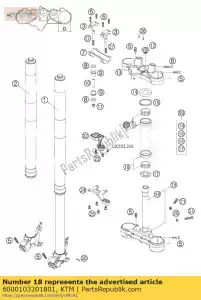 ktm 6000103201801 forcella inferiore dke d = 60mm - Il fondo