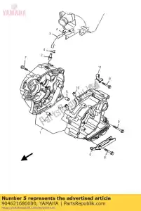 Yamaha 904621680000 braçadeira - Lado inferior