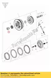 Ici, vous pouvez commander le embrayage de buisson auprès de Triumph , avec le numéro de pièce T1171120: