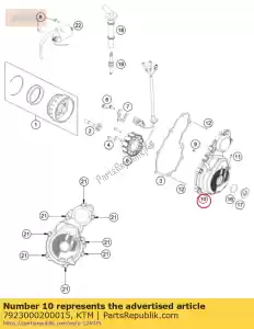 ktm 7923000200015 ignition cover - Bottom side