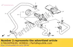 Ici, vous pouvez commander le aucune description disponible pour le moment auprès de Honda , avec le numéro de pièce 17461KFK630: