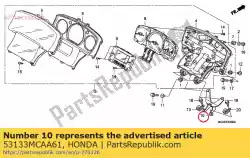 Qui puoi ordinare rimanere comp., montaggio metro da Honda , con numero parte 53133MCAA61: