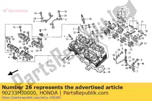 Honda 90233MJ0000 nut, cap, 9mm - Bottom side