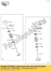 Here you can order the shim,t=2. 725 kx450d6f from Kawasaki, with part number 921801195: