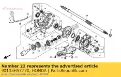 Ici, vous pouvez commander le boulon, goujon, 10x22 auprès de Honda , avec le numéro de pièce 90135HA7770: