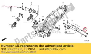 honda 90106GCC000 perno, brida, 10x238 - Lado inferior