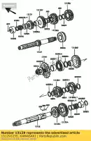 131291235, Kawasaki, engranaje, iput 2nd, 18t kawasaki gpz uni trak a gpz1100 1100 , Nuevo