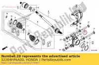 52264HP6A00, Honda, colarinho, rr. junta inferior honda trx700xx sxs1000m3l pioneer 1000 3 seat sxs1000m3p sxs1000m5p 5 sxs1000m3d sxs1000m5d sxs1000m5l 700 , Novo