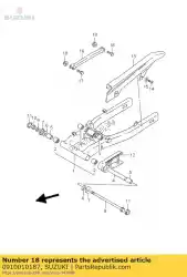 Qui puoi ordinare bullone 10x34 da Suzuki , con numero parte 0910010187: