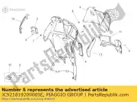 JC921819200005E, Piaggio Group, cubrir. rojo aprilia scarabeo light carb 125 200, Nuevo