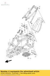 Here you can order the plate,eng mtg f from Suzuki, with part number 4191145G01: