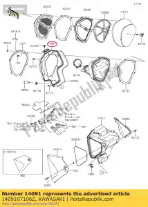 Kawasaki 1409107106Z cover, f.zwart - Onderkant