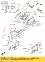 921531991, Kawasaki, parafuso, flangeado, 5x12 kvf300ccf kawasaki  brute force j kvf 125 300 2012 2013 2015 2016 2017 2018 2020 2021, Novo