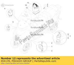 Piaggio Group 654139 p?yta akumulatora - Dolna część