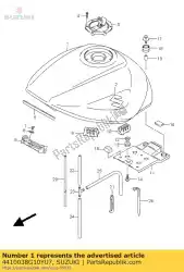 Qui puoi ordinare serbatoio completo, carburante da Suzuki , con numero parte 4410038G10YU7: