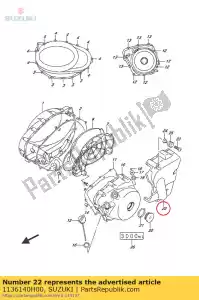 Suzuki 1136140H00 copertura, secondaria - Il fondo