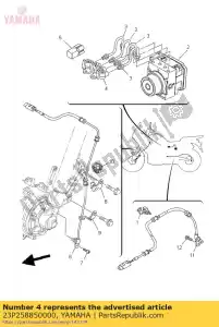 yamaha 23P258850000 articulación - Lado inferior