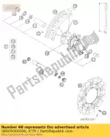 58609060000, KTM, tarcza hamulcowa wave przód 2005 husqvarna ktm  smr sx 450 525 560 2004 2005 2006 2007 2008 2009 2010 2012 2013 2014 2016 2017 2018 2019 2020 2021, Nowy