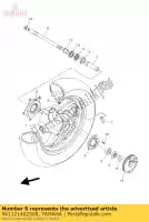 941121402500, Yamaha, pneumatico (120 / 80r-14 mc 58s d305f) yamaha yp 400 2005 2006 2007 2008 2009 2010 2011, Nuovo