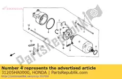 geen beschrijving beschikbaar op dit moment van Honda, met onderdeel nummer 31205HA0000, bestel je hier online: