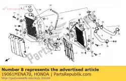 Qui puoi ordinare tubo a, acqua da Honda , con numero parte 19061MENA70: