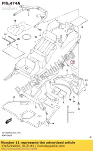 suzuki 3365249000 protector,20x90 - Bottom side