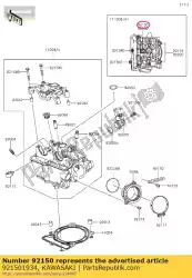 Here you can order the bolt zx600-f1 from Kawasaki, with part number 921501934: