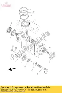 yamaha 5BE114540000 peso 1 - Lado inferior