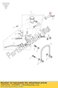 triumph T2041092 bracket reservoir - Bottom side